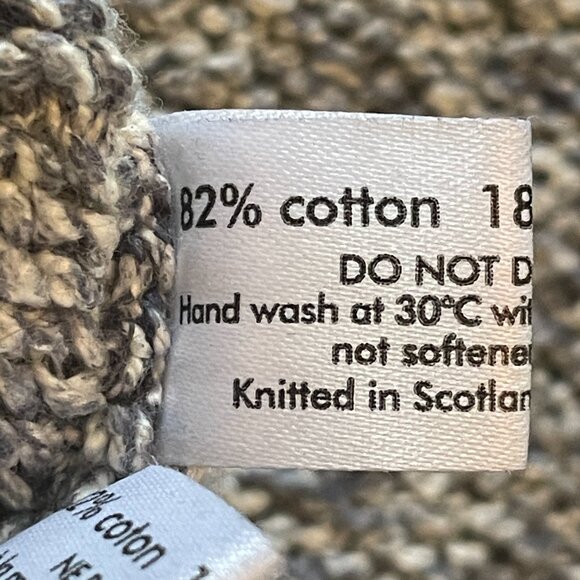 Eskandar Open Sweater Vest Waistcoat Gray Oversize Knit-One Size - Picture 6 of 9